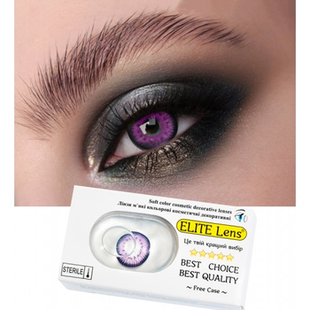 Лінзи кукольні очі фіолетові 14,5 мм (уп. 2 шт)