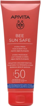Сонцезахисне молочко для обличчя і тіла Apivita Bee Sun Safe SPF50 200 мл (5201279080235)