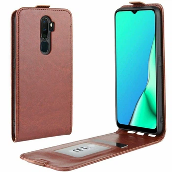 Чехол IETP для OPPO A5 2020 флип вертикальный кожа PU Коричневый