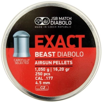 Кулі для пневматики JSB Exact Beast Diabolo 1.05 гр 250 шт/уп 4,52 мм