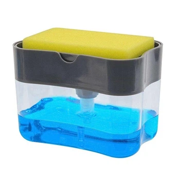 Органайзер для губок с дозатором жидкого мыла Soap Pump Sponge Caddy