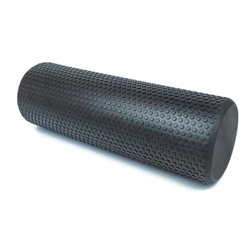 Массажный ролик SCOUT Foam Roller EVA 45 см черный (лёгкий и мягкий роллер-валик для йоги, массажа всего тела: рук, ног, спины, шеи) SCTFR45Bk