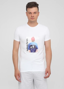 Футболка "Only Man" (95-TSH-3-02-white/sadness-L)