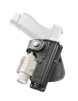 Кобура Fobus для Glock-19/23 з підствольним ліхтарем, з кріпленням на ремінь, поворотна (2370.23.18)