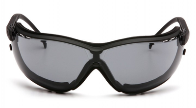 Балістичні окуляри захисні із ущільнювачем Pyramex модель V2G (gray) Anti-Fog, сірі