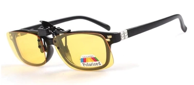 Поляризационная накладка на очки RockBros жёлтая маленькая