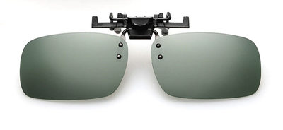 Поляризационная накладка на очки RockBros зелёная маленькая