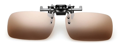 Поляризационная накладка на очки RockBros коричневая большая