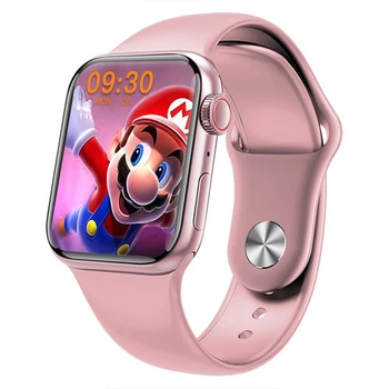 Умные смарт часы Smart Watch 44mm Bluetooth M26 PLUS Series 6 Aluminium (приложение WearFit Pro) PINK с голосовым вызовом