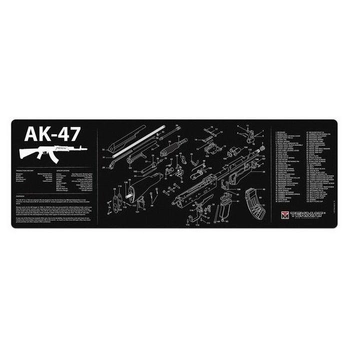 Килимок TekMat 30 см x 91 см з кресленням AK-47 для чищення зброї 7700000019943
