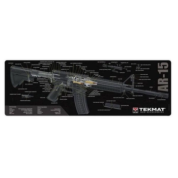 Килимок для чищення зброї TekMat 30 см х 91 см з кресленням AR-15 3D 7700000019844