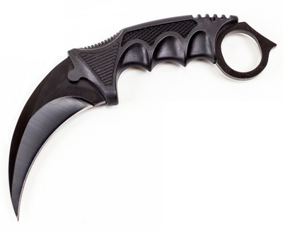 Нож Керамбит из CS GО (Karambit), цвет - черный, (1002621-Black-0)