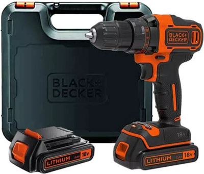 Акумуляторна дриль-шуруповерт Black+Decker BDCDD186KB