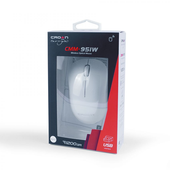 Мышь Crown CMM-951W white wireless