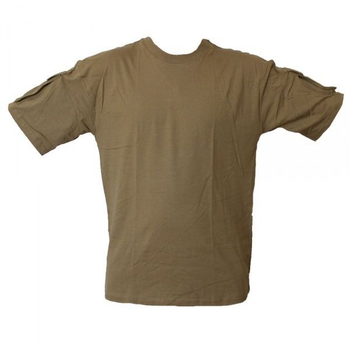 Футболка MIL-TEC тактична T-Shirt CB S Коричневий (11019205)