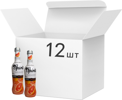 Упаковка напою алкогольного MG Spirit VODKA GRAPEFRUIT 0.275 л 5.5% х 12 шт. (18411640001361)