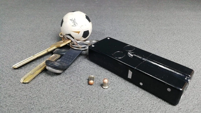 Револьвер під патрон Флобера - брелок Mig 2 1,5 d (двухзарядный, подовжений) чорний