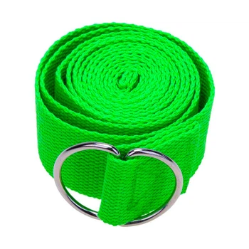 Ремень для йоги EasyFit Yoga Strap 183 см салатовый (пояс для йоги и пилатеса)