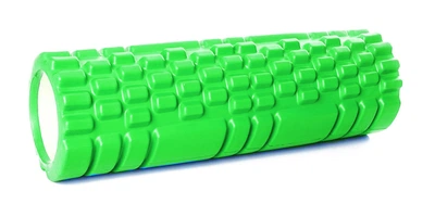 Масажний ролик EasyFit Grid Roller Mini 30 см салатовий (ролер, валик, циліндр, масажер для спини, ніг, рук, шиї)