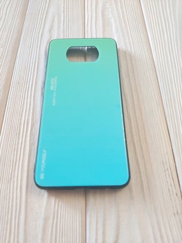 Чохол Gradient для Xiaomi Poco X3/X3 Pro бампер Green-blue