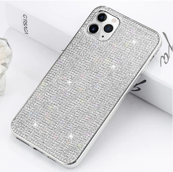 Силиконовый чехол с камнями для Iphone 14