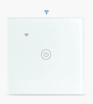 Умный сенсорный Wi-Fi выключатель одноканальный Zemismart Белый (ZM101SW)