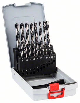 Набір свердл HSS PointTeQ по металу Bosch Professional, 19 шт (2608577351)