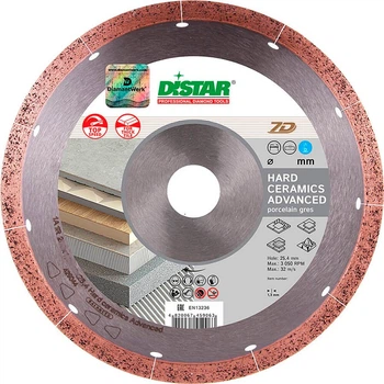 Алмазный диск Distar Hard ceramics Advanced 1A1R 230x1,6/1,2x10x25,4 (11120528017)