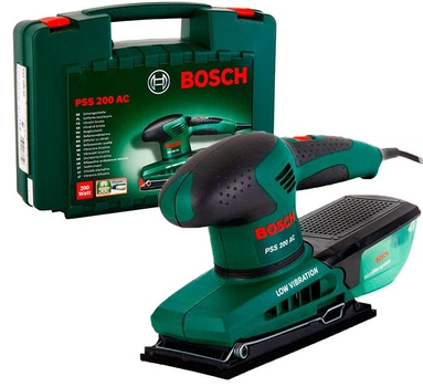 Виброшлифмашина Bosch PSS 200 AC + чемодан (0603340120)