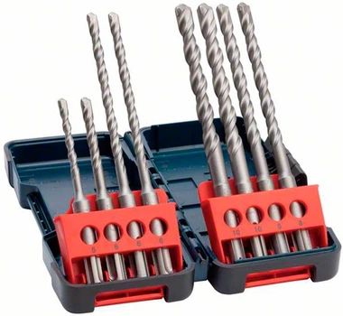 Набор из 8 ударных сверл Bosch Professional SDS-Plus-3 (2607019903)