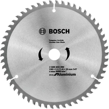 Пильный диск Bosch Eco for Aluminium 190x2,4x20-54T (2608644390)