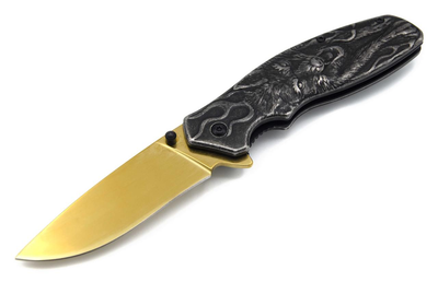 Нож складной Wolf Золотой 004T (t5320)