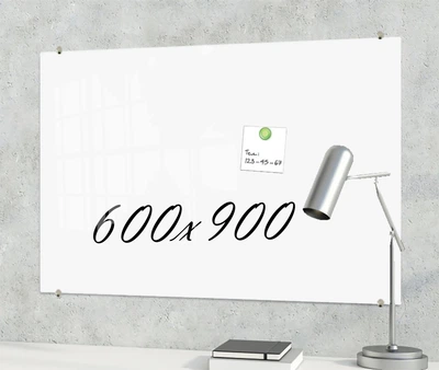 S-Mix Скляна маркерна не магнітна дошка 900*600 мм Біла 90-60 SB