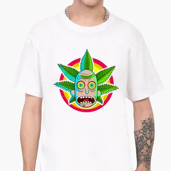 Футболка мужская Рик и Морти Рик Санчез (Rick and Morty Rick Sanchez) (9223-2933-8) L Белая