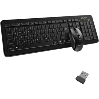 Комплект 2 в 1 Meetion C4120 Black Клавиатура и Мышь Беспроводная USB 2.4G RU/EN