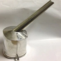 Лійка металева дизель коса широкий носик