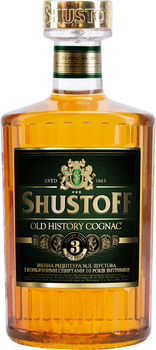 Коньяк Шустов Old History 3 года выдержки 0.5 л 40% (4820000942539)