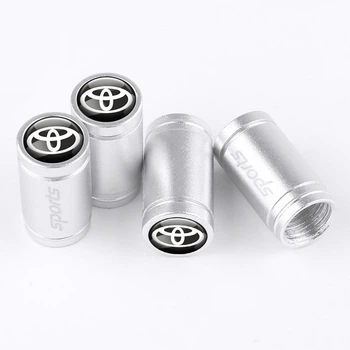 Ковпачки на ніпель для Тойота Alitek Sports Silver Toyota (4 шт) (67404)