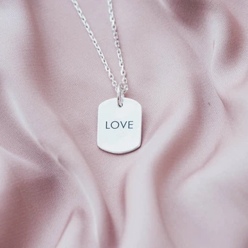 Серебряный кулон "LOVE" 133039l Онікс