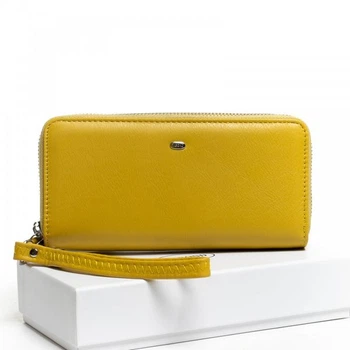 Кошелек из натуральной кожи Classic DR. BOND W39-3 yellow