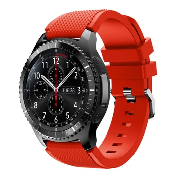 Силіконовий браслет L 22мм Samsung Gear S3 Frontier - червоний (REDS3)