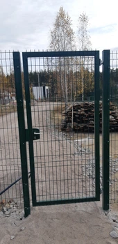 Калитка Техна LX 2430х1000 мм из сетки D=5 мм рама 60х40 мм (RAL6005 KTP-05)
