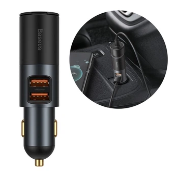 Автомобильное зарядное устройство Baseus Share Together Fast Charge Car Charger with Cigarette Lighter Port |2USB, 3A, 120W|