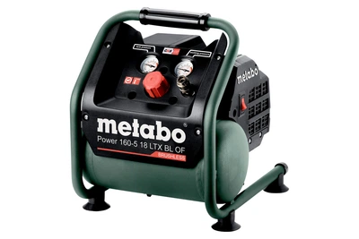 Аккумуляторный компрессор Metabo Power 160-5 18 LTX BL OF, Каркас, 18 В (Картон) 601521850 (5983)