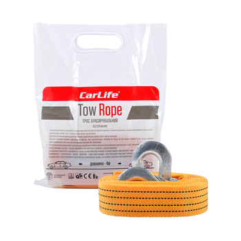 Буксировочный трос Carlife 2,5 т 4 м (TR703/P)
