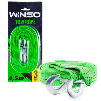 Буксировочный трос Winso 133450 3т, 4,5м