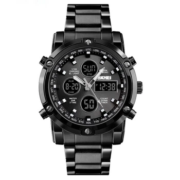 Наручные Мужские Часы Механические Черный Скмей Skmei Molot Limited Allblack (141403)