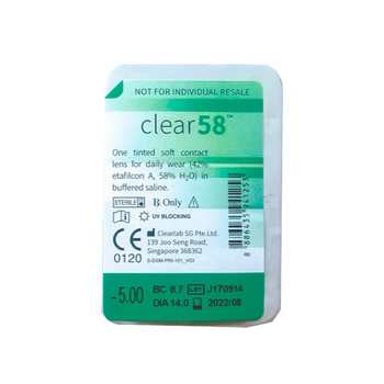 Контактные линзы Clearlab Clear 58 UV -4.75 / BC 8.3 мм (1 шт. )