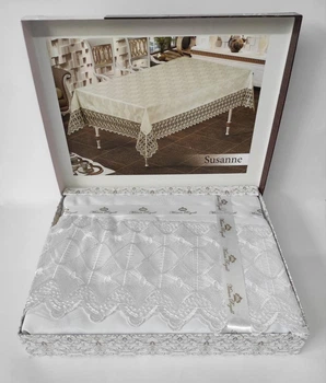Скатертина з мереживом Maison Royale 160x220 ovale Susanne White