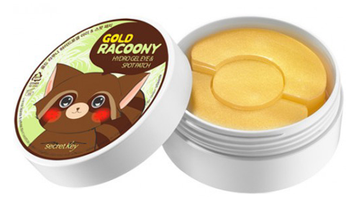 Гидрогелевые патчи под глаза Secret Key Gold Racoony hydrogel eye spot patch 90 шт